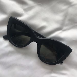 Black cat eye sunglasses
